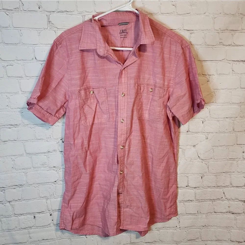 Men's Izod Salterwater "Relaxed" button-down shirt, size Large